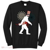 Patriotic Bigfoot Fireworks 4th of July Sweatshirt thumb 0
