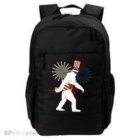 Patriotic Bigfoot Fireworks 4th of July Backpack thumb 0