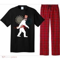 Patriotic Bigfoot Fireworks 4th of July Pajama Set thumb 0