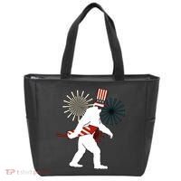 Patriotic Bigfoot Fireworks 4th of July Tote Bag thumb 0