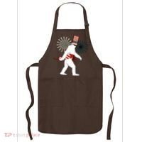 Patriotic Bigfoot Fireworks 4th of July Apron thumb 0