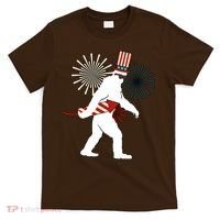 Patriotic Bigfoot Fireworks 4th of July T-Shirt thumb 0