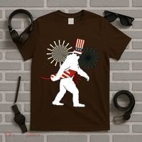 Patriotic Bigfoot Fireworks 4th of July T-Shirt thumb 5