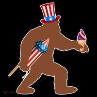 Patriotic Bigfoot Fireworks USA Coffee Mug thumb 5