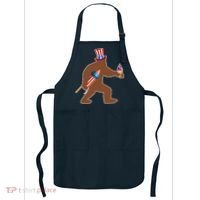 Patriotic Bigfoot Fireworks USA Apron thumb 0