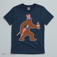 Patriotic Bigfoot Fireworks USA T-Shirt thumb 5