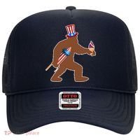 Patriotic Bigfoot Fireworks USA Hat thumb 0
