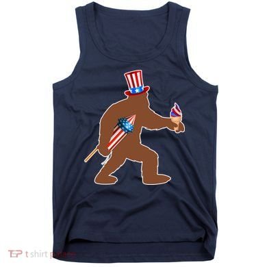 Patriotic Bigfoot Fireworks USA Tank Top