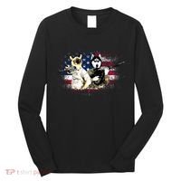 Patriotic Cat And Wolf Troops Long Sleeve Shirt thumb 0