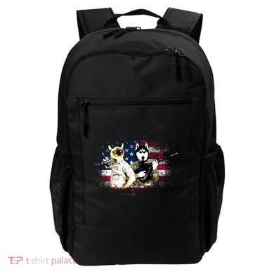Patriotic Cat And Wolf Troops Backpack