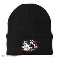 Patriotic Cat And Wolf Troops Beanie thumb 0