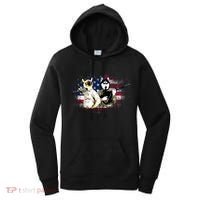 Patriotic Cat And Wolf Troops Women's Hoodie thumb 0