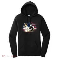 Patriotic Cat And Wolf Troops Women's Hoodie thumb 0