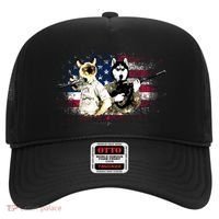 Patriotic Cat And Wolf Troops Hat thumb 0