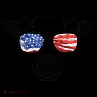 Patriotic Cow USA Flag Sunglasses Coffee Mug thumb 5