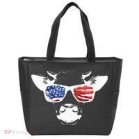 Patriotic Cow USA Flag Sunglasses Tote Bag thumb 0