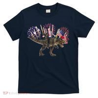 Patriotic Donald Trump On A Dinosaur T-Shirt thumb 0