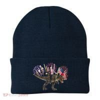 Patriotic Donald Trump On A Dinosaur Beanie thumb 0