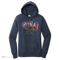 Patriotic Donald Trump On A Dinosaur Women's Hoodie thumb 0