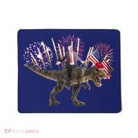 Patriotic Donald Trump On A Dinosaur Mousepad thumb 0