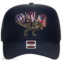 Patriotic Donald Trump On A Dinosaur Hat thumb 0
