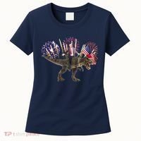 Patriotic Donald Trump On A Dinosaur Women's T-Shirt thumb 0