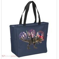 Patriotic Donald Trump On A Dinosaur Tote Bag thumb 2