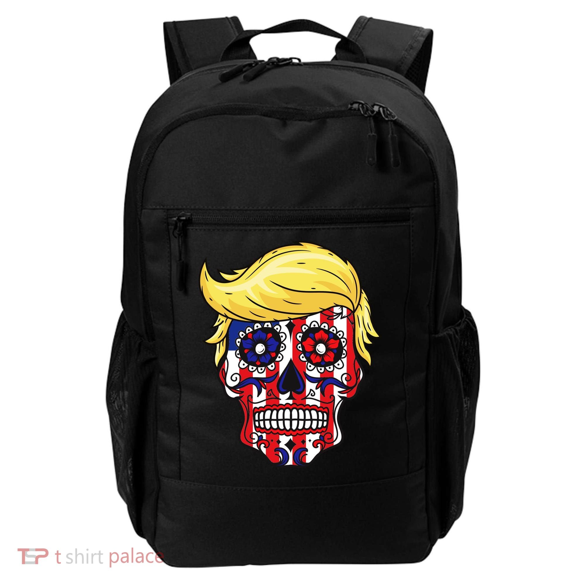 Patriotic Donald Trump Sugar Skull Backpack