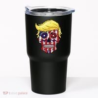 Patriotic Donald Trump Sugar Skull Tumbler thumb 0