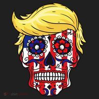 Patriotic Donald Trump Sugar Skull Tumbler thumb 3
