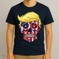 Patriotic Donald Trump Sugar Skull T-Shirt thumb 3
