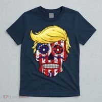 Patriotic Donald Trump Sugar Skull T-Shirt thumb 5