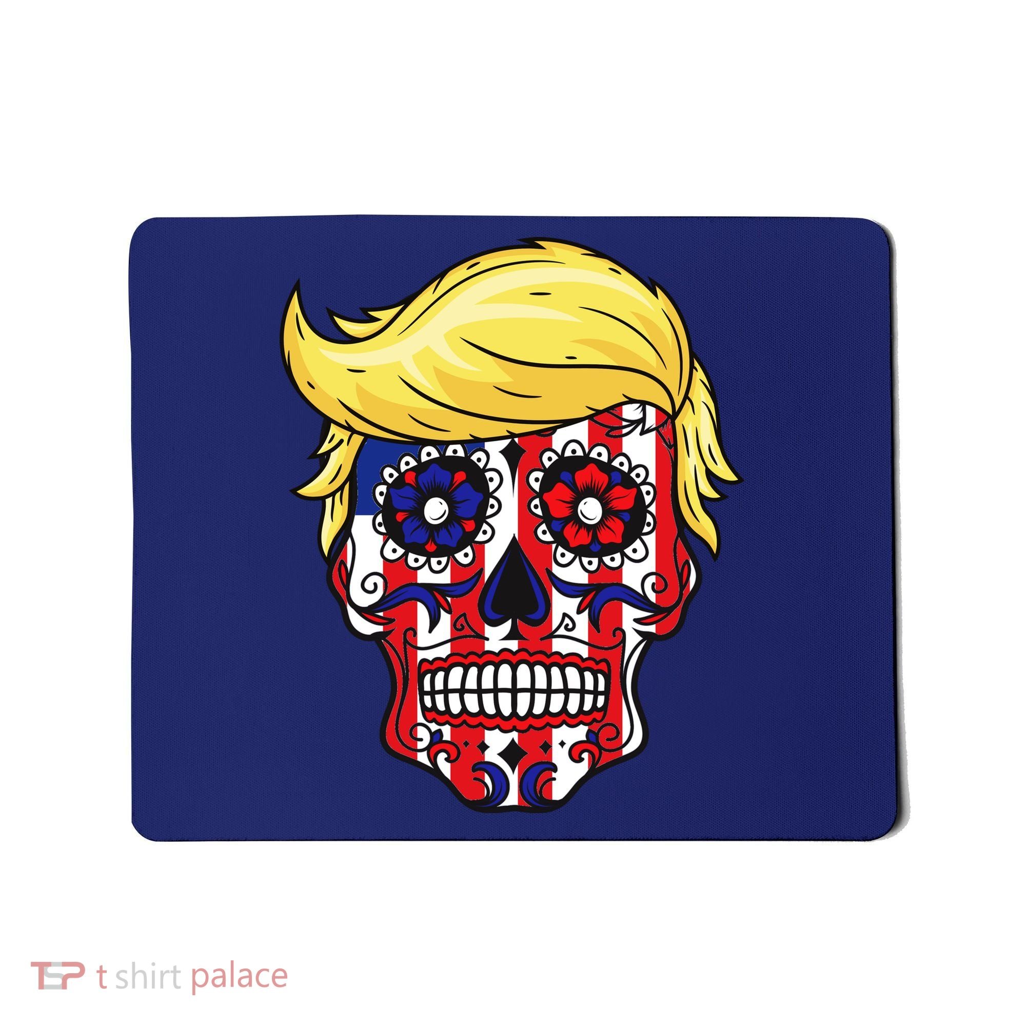 Patriotic Donald Trump Sugar Skull Mousepad