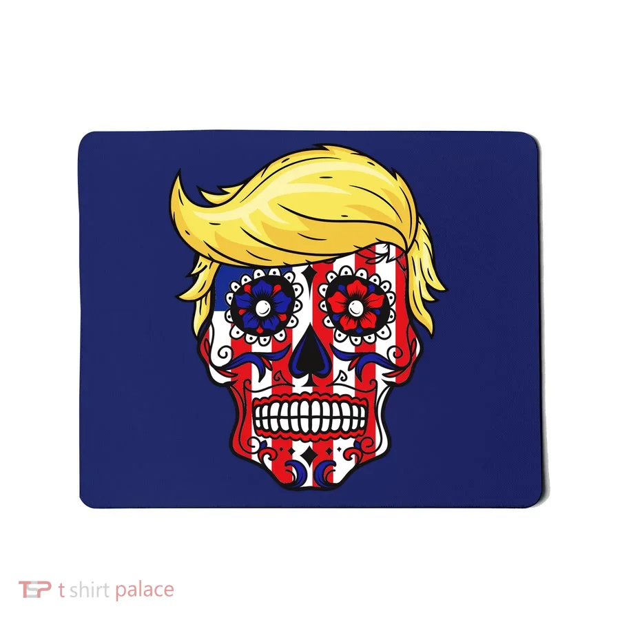 Patriotic Donald Trump Sugar Skull Mousepad