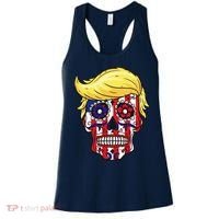 Patriotic Donald Trump Sugar Skull Women's Tank Top thumb 0