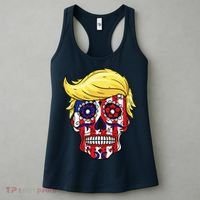 Patriotic Donald Trump Sugar Skull Women's Tank Top thumb 3