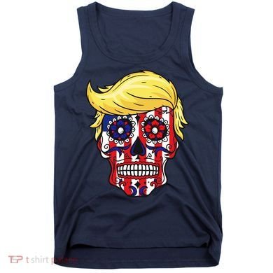 Patriotic Donald Trump Sugar Skull Tank Top