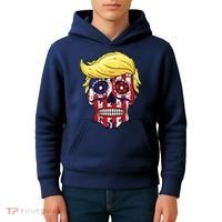 Patriotic Donald Trump Sugar Skull Kids Hoodie thumb 4