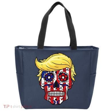 Patriotic Donald Trump Sugar Skull Tote Bag