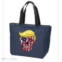 Patriotic Donald Trump Sugar Skull Tote Bag thumb 3