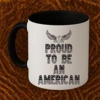 Patriotic Eagle Proud To Be An American Coffee Mug thumb 2