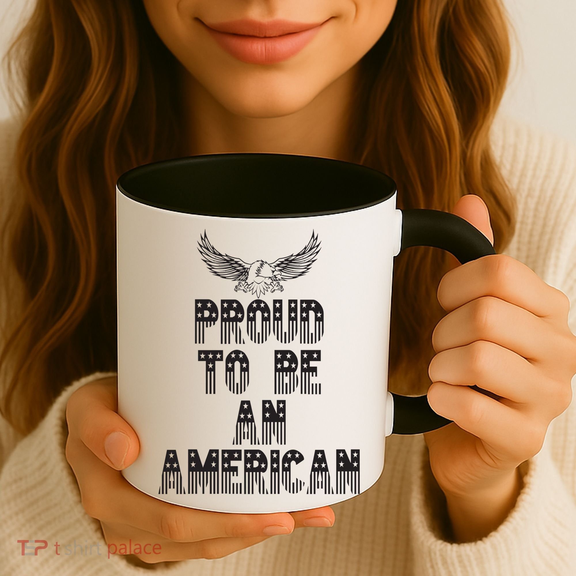 Patriotic Eagle Proud To Be An American Coffee Mug