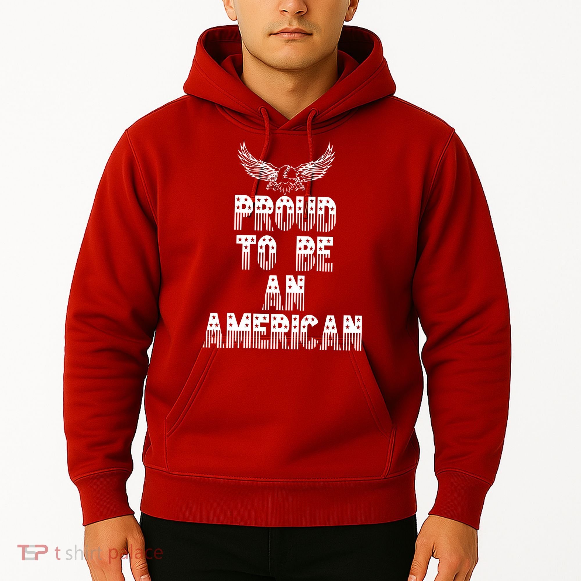 Patriotic Eagle Proud To Be An American Hoodie