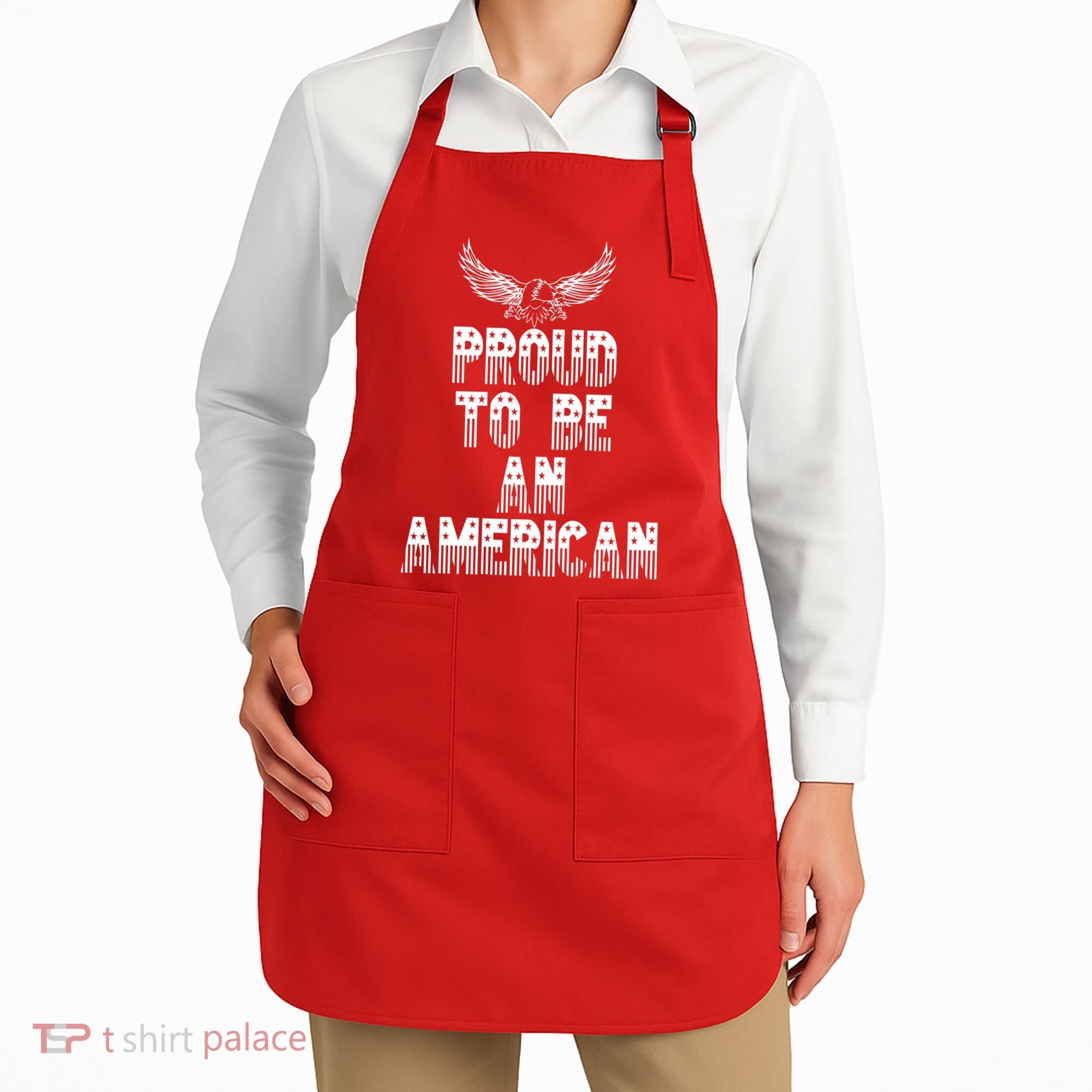 Patriotic Eagle Proud To Be An American Apron
