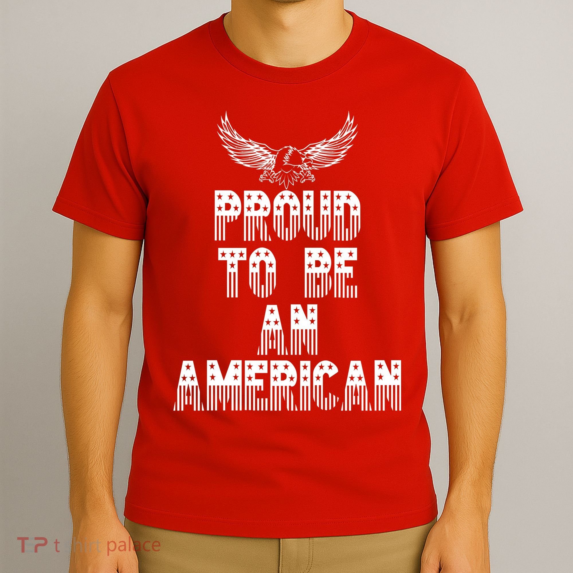 Patriotic Eagle Proud To Be An American T-Shirt