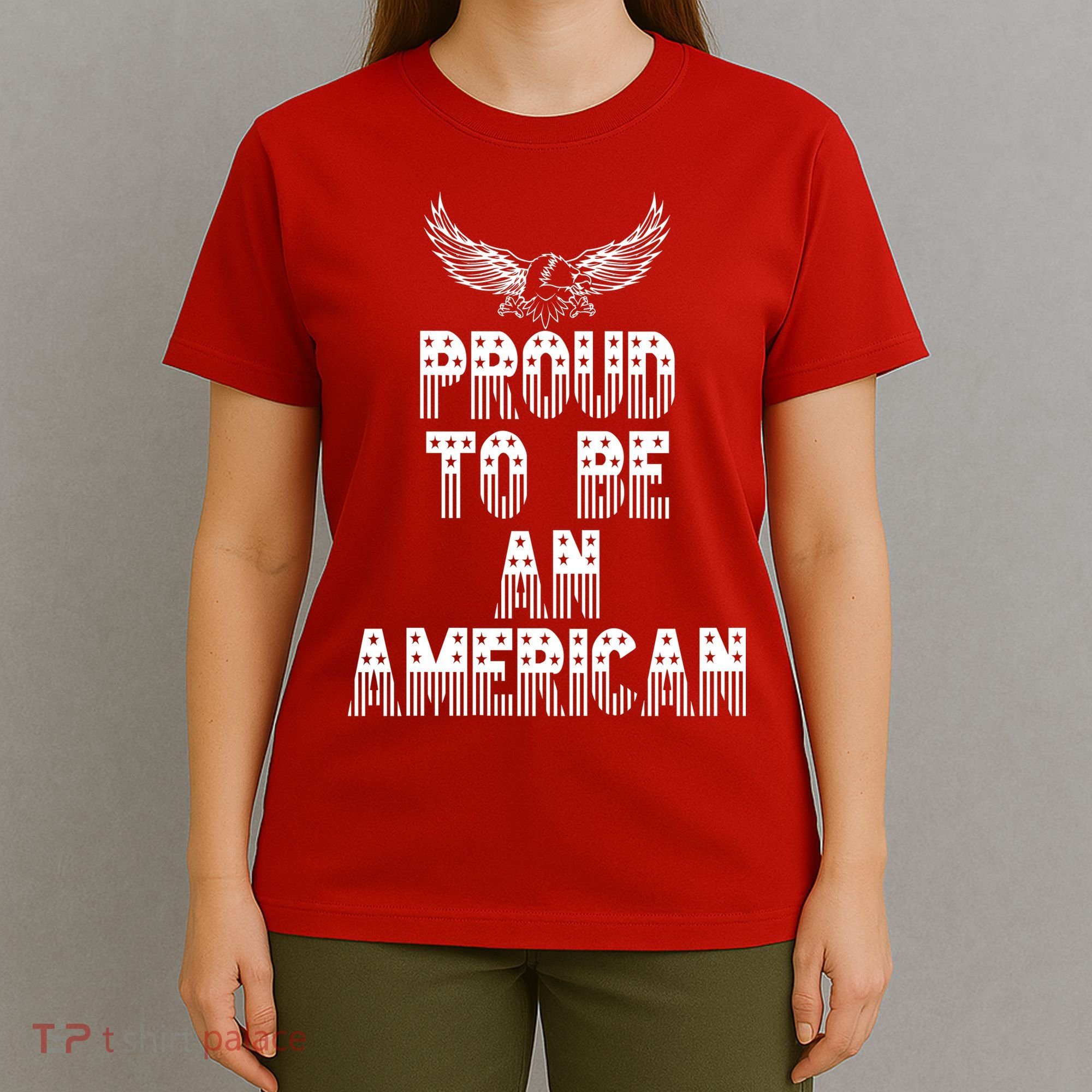 Patriotic Eagle Proud To Be An American T-Shirt