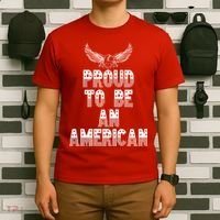Patriotic Eagle Proud To Be An American T-Shirt thumb 6