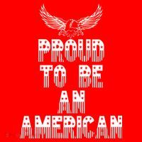 Patriotic Eagle Proud To Be An American Button thumb 1