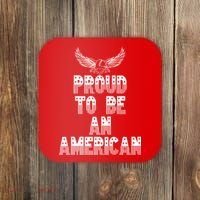 Patriotic Eagle Proud To Be An American Coaster thumb 0