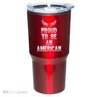 Patriotic Eagle Proud To Be An American Tumbler thumb 0